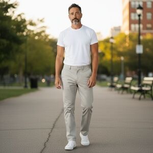 Walter Hagen Men’s 11 Majors Core Golf Pants - Khaki